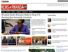 Tablet Screenshot of newsofrwanda.com